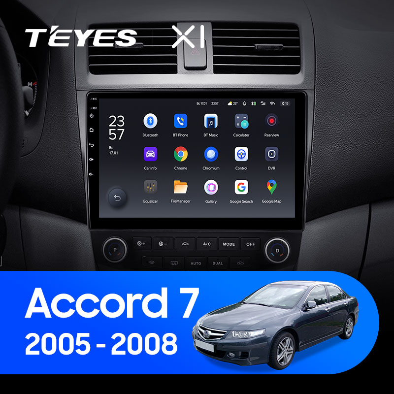 Штатная магнитола Teyes X1 4G 2+32G для Accord 2005-2008