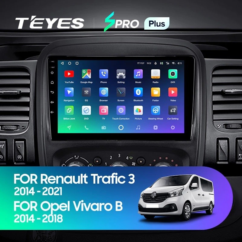 Штатная магнитола Teyes SPRO Plus 4/64 Renault Trafic 3 (2014-2021)