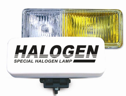 Противотуманные фары галогенные (H3) AVS PF-116H (белый-желтый, 12V 55A H3, пластик, рифленое стекло)