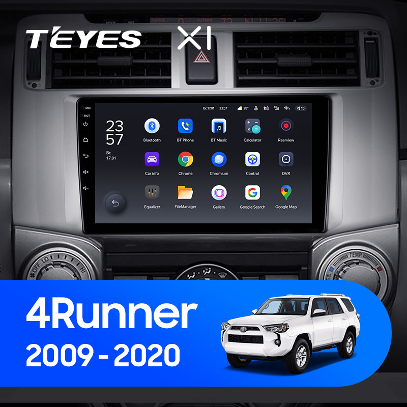 Штатная магнитола Teyes X1 4G 2+32G для Toyota 4Runner 2009-2020