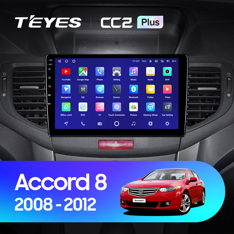 Штатная магнитола Teyes CC2 4+32G для Accord 2008-2012