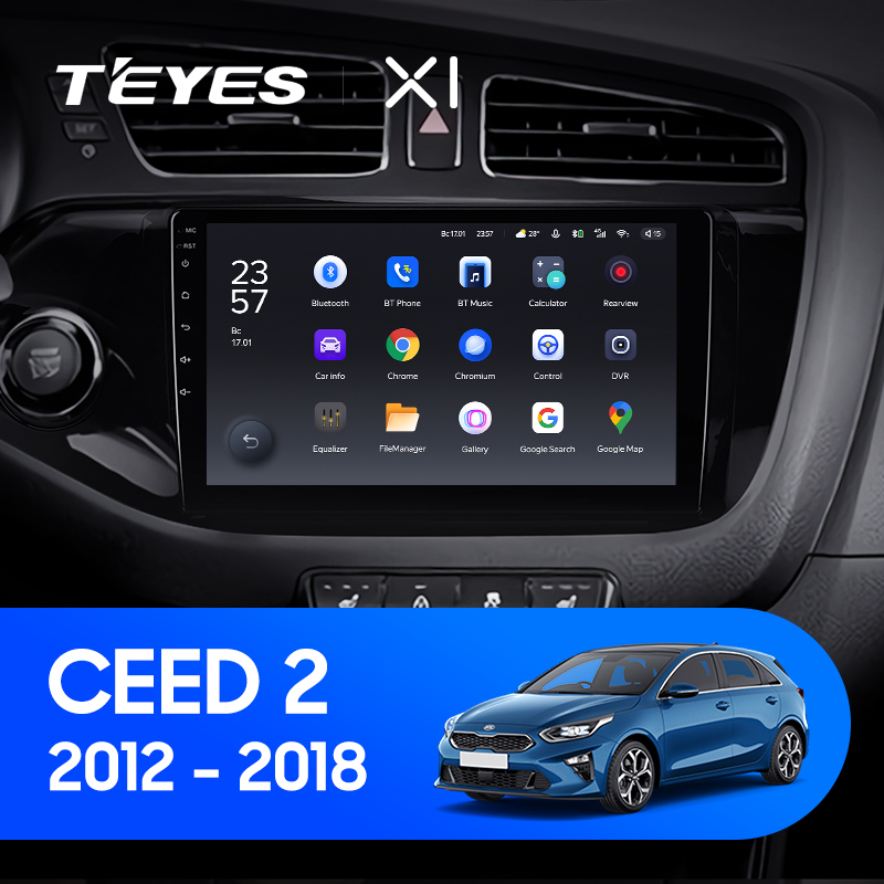 Штатная магнитола Teyes X1 4G 2+32G для Kia CEED 2 2012-2018