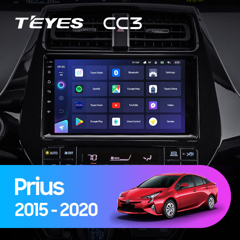 Штатная магнитола Teyes CC3L 4+32G для Toyota Prius 2015-2020 (Правый руль) Штатная магнитола Teyes CC3L 4+32G для Toyota Prius 2015-2020 (Правый руль)