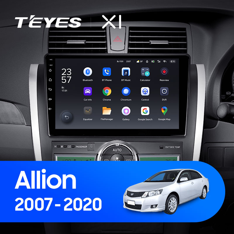 Штатная магнитола Teyes X1 4G 2+32G для Allion Premio 2007-2020