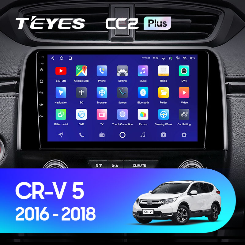 Штатная магнитола Teyes CC2 3+32G для CR-V 2016-2018