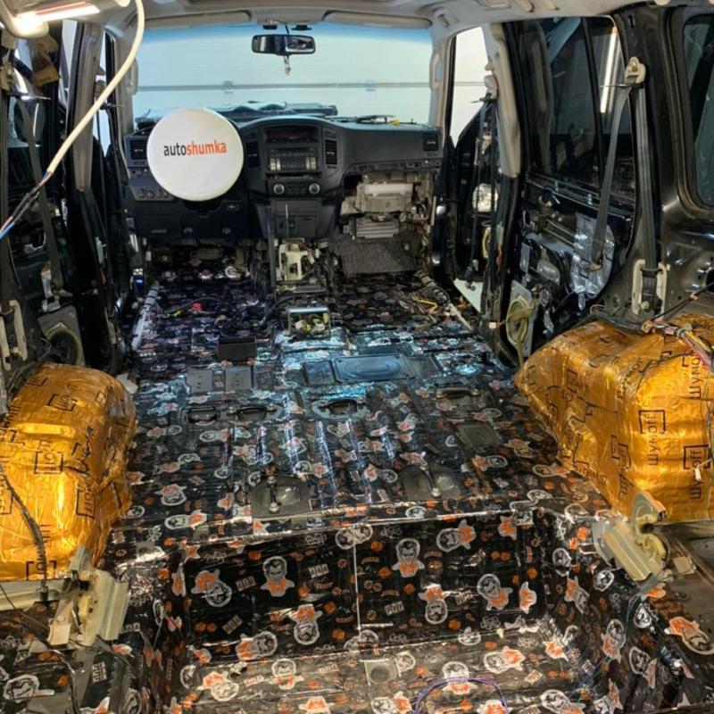 Шумоизоляция пол салона