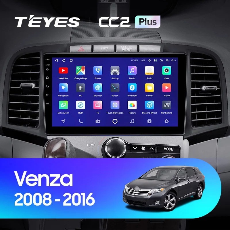 Штатная магнитола Teyes CC2 Plus 6/128 Toyota Venza 2008-2016