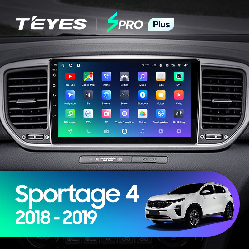 Штатная магнитола Teyes SPRO 3+32G  для Sportage 2018-2022 ТИП-B