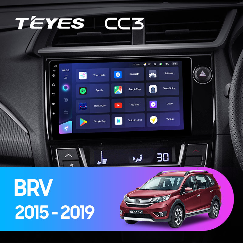 Штатная магнитола Teyes CC3L 4+32G для Honda BRV 2015-2019 Штатная магнитола Teyes CC3L 4+32G для Honda BRV 2015-2019