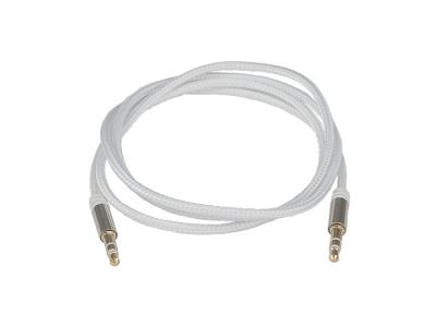 Aura RCA-J12S Кабель миниджек 3,5>3,5 mm, серебристый, 1 метр