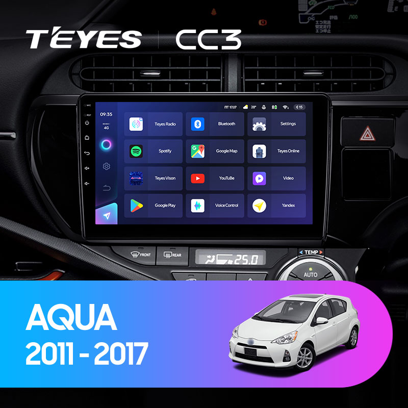 Штатная магнитола Teyes CC3L 4+32G для Aqua 2011-2017 Штатная магнитола Teyes CC3L 4+32G для Aqua 2011-2017