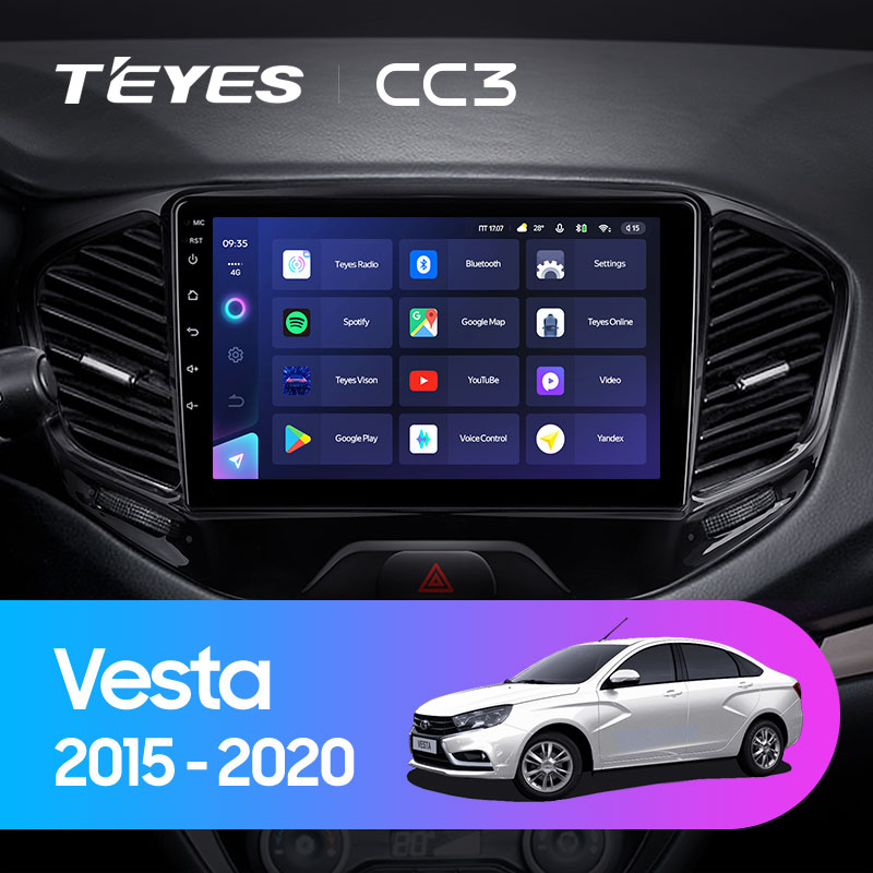 Штатная магнитола Teyes CC3L 4+32G для Vesta 2015-2022 Штатная магнитола Teyes CC3L 4+32G для Vesta 2015-2022