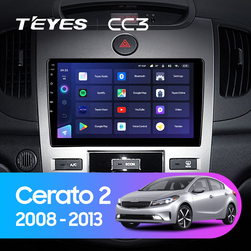 Штатная магнитола Teyes CC3L 4+32G для Kia Cerato 2 Forte 2008-2013 Штатная магнитола Teyes CC3L 4+32G для Kia Cerato 2 Forte 2008-2013