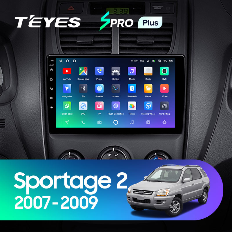 Штатная магнитола Teyes SPRO 3+32G для Sportage 2004-2009