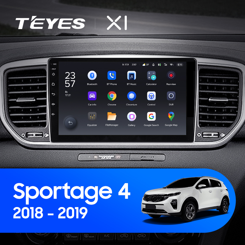 Штатная магнитола Teyes X1 4G 32G-A  для Sportage 2018-2022 ТИП-A