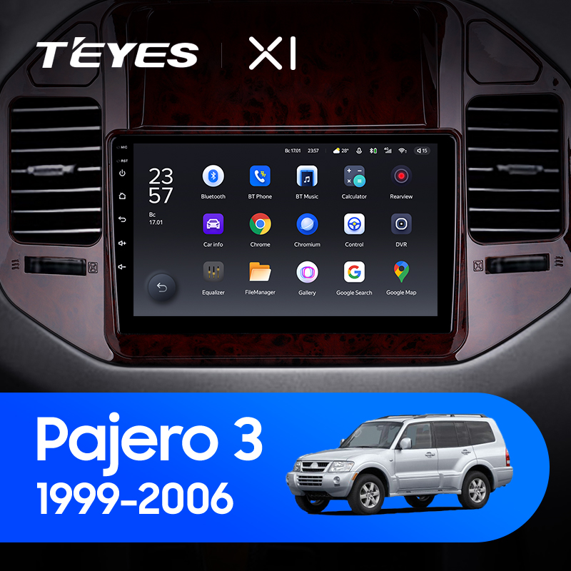 Штатная магнитола Teyes X1 4G 2+32G для Pajero3 1999-2006