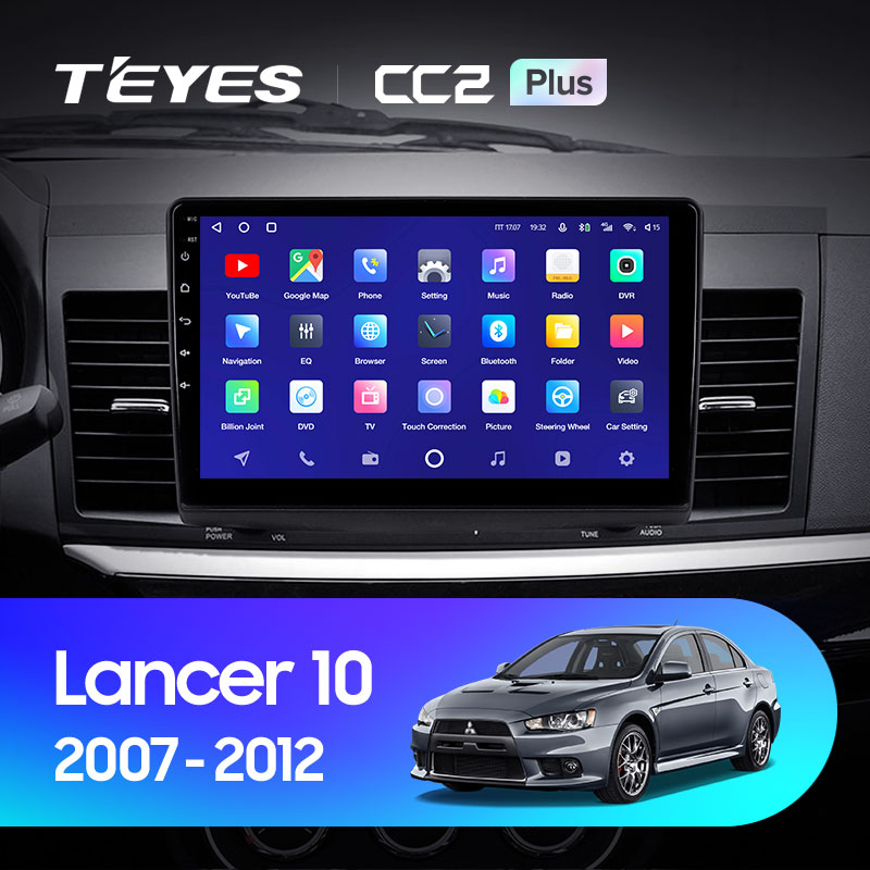 Штатная магнитола Teyes CC2 3+32G  для Lancer 2007-2012 ТИП-B