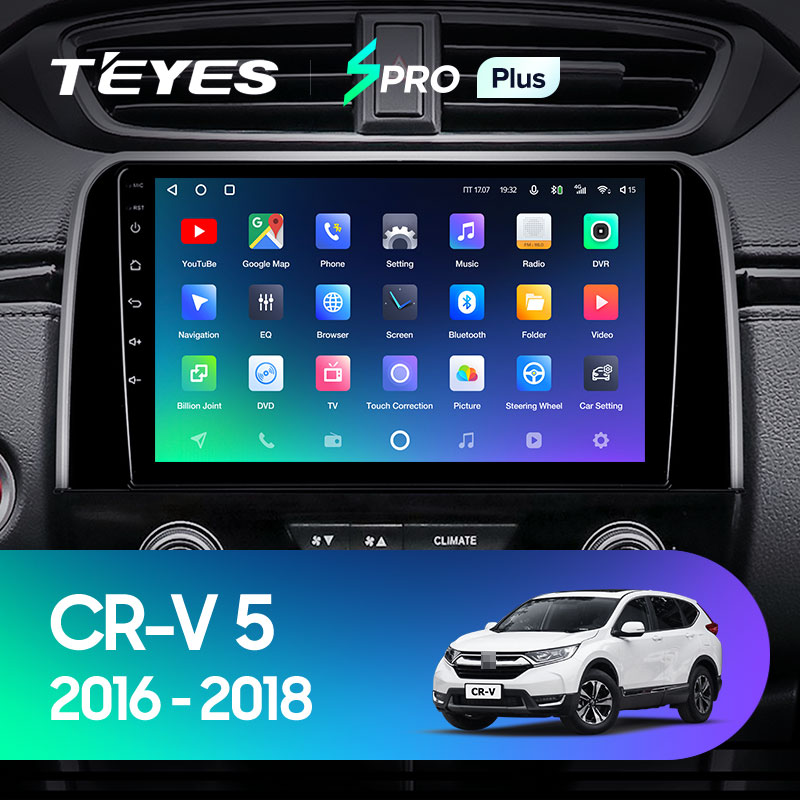 Штатная магнитола Teyes SPRO 3+32G для CR-V 2016-2018