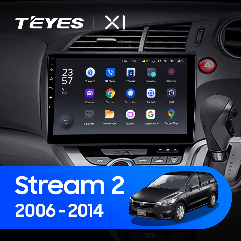 Штатная магнитола Teyes X1 4G 2+32G для Stream 2006-2014