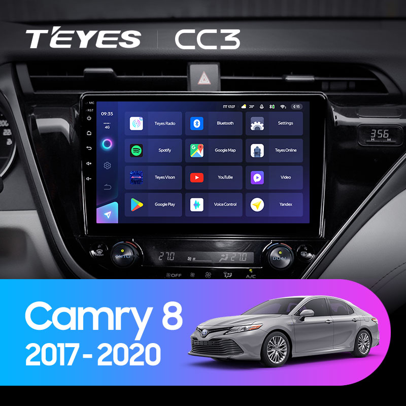 Штатная магнитола Teyes CC3L 3+32G для Toyota Camry 2017-2020 (Правый руль) Штатная магнитола Teyes CC3L 3+32G для Toyota Camry 2017-2020 (Правый руль)