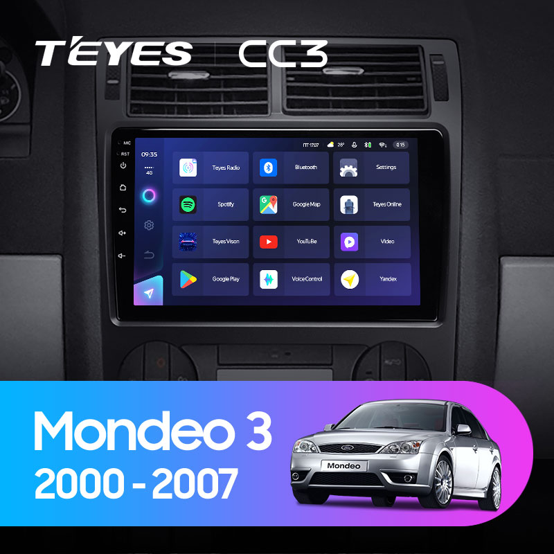 Штатная магнитола Teyes CC3L 3+32G для Mondeo 2000-2007 Штатная магнитола Teyes CC3L 3+32G для Mondeo 2000-2007