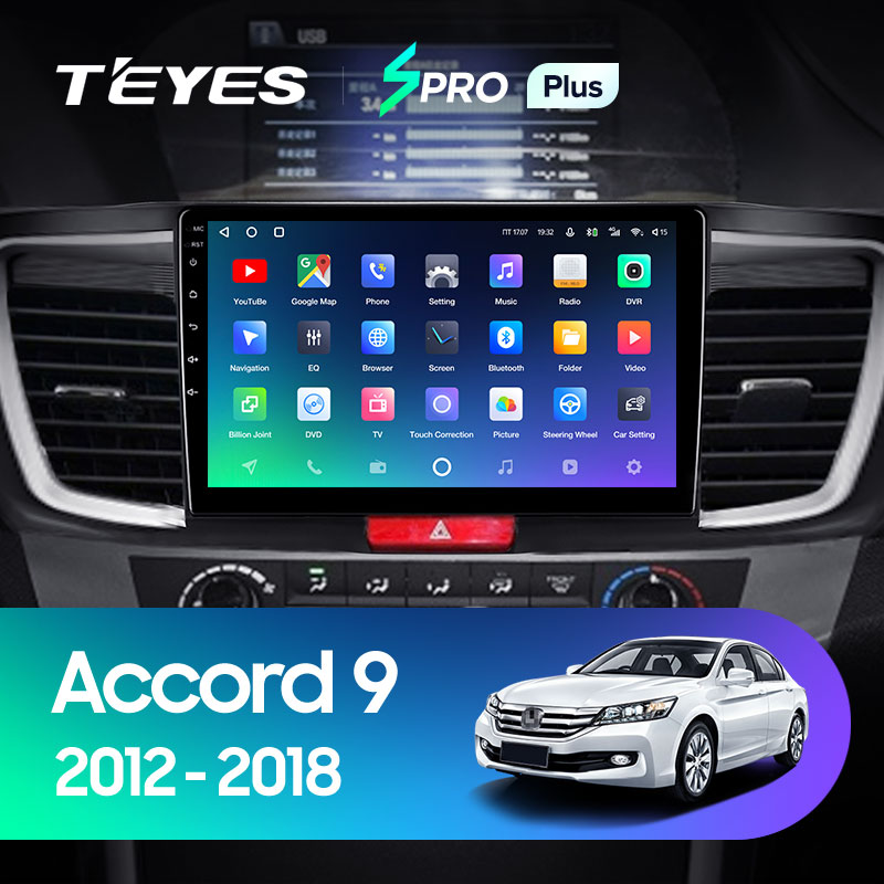 Штатная магнитола Teyes SPRO 3+32G для Accord 2012-2018