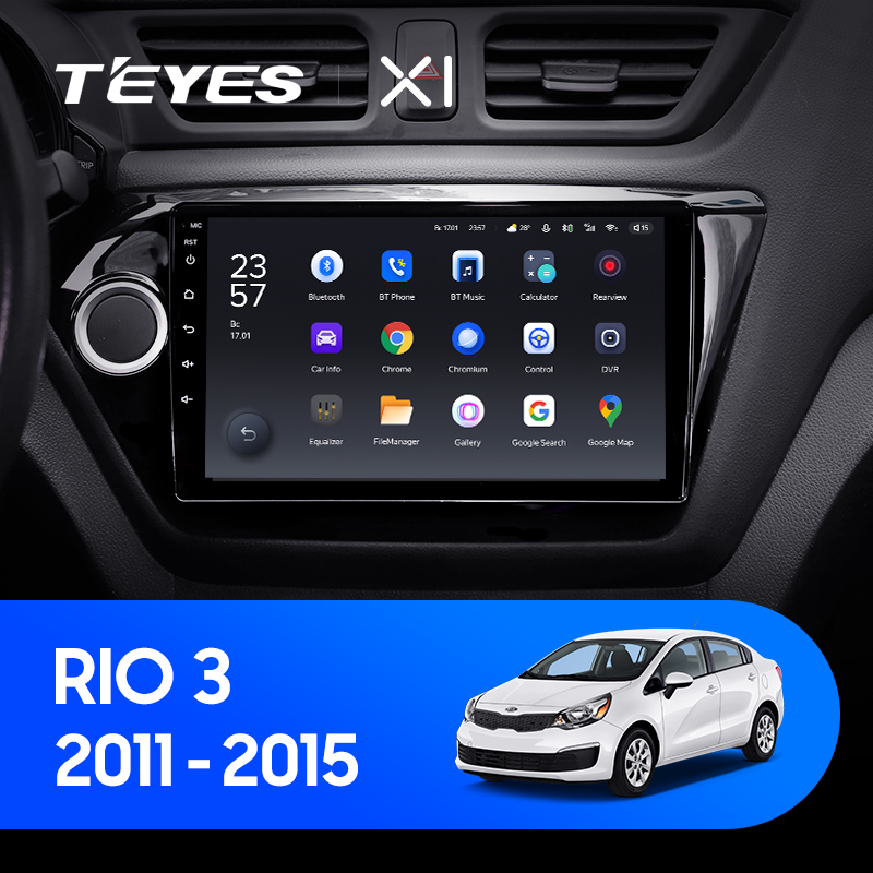 Штатная магнитола Teyes X1 4G 2+32G для Kia RIO 3 2011-2015