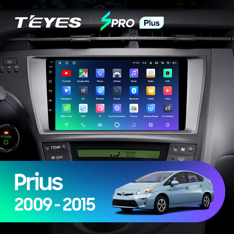 Штатная магнитола Teyes SPRO 4+32G для Toyota Prius 2009-2015 (Левый руль)