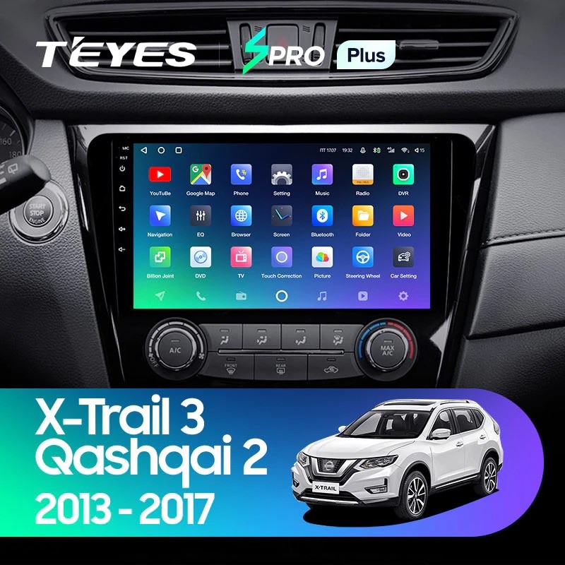 Штатная магнитола Teyes SPRO Plus 3/32 Nissan X-Trail X Trail 3 T32 (2013-2017) кондиционер