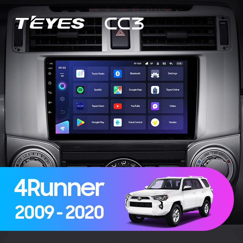 Штатная магнитола Teyes CC3L 4+32G для Toyota 4Runner 2009-2020 Штатная магнитола Teyes CC3L 4+32G для Toyota 4Runner 2009-2020