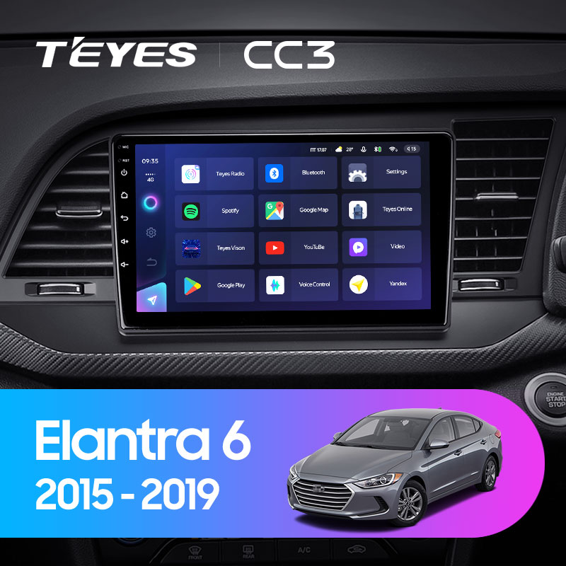 Штатная магнитола Teyes CC3L 4+32G  для Hyundai Elantra 6 2015-2019 ТИП-A Штатная магнитола Teyes CC3L 4+32G  для Hyundai Elantra 6 2015-2019 ТИП-A