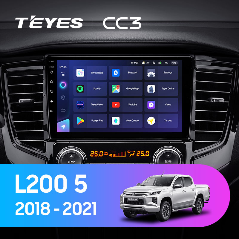 Штатная магнитола Teyes CC3L 3+32G для L200 5 2018-2021 (Правый руль) Штатная магнитола Teyes CC3L 3+32G для L200 5 2018-2021 (Правый руль)