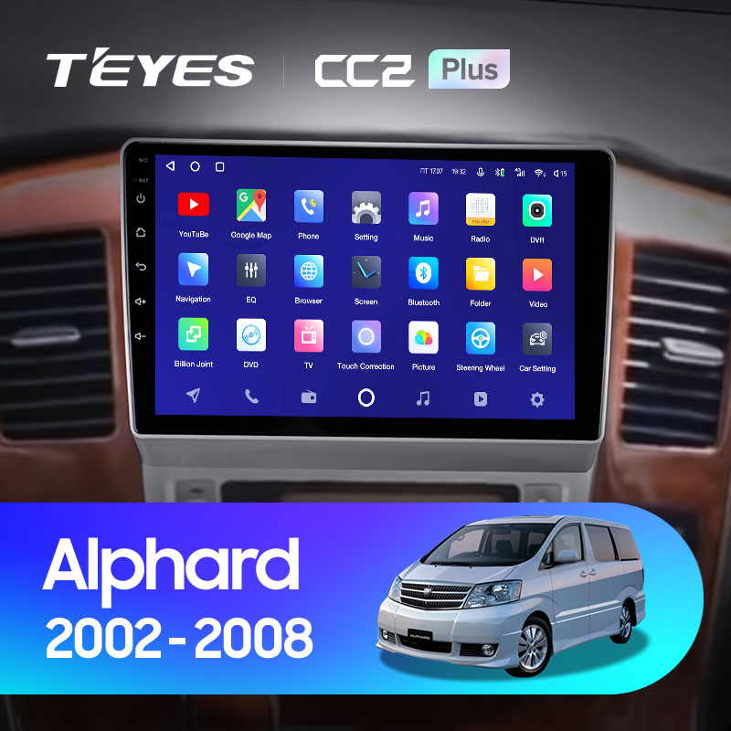 Штатная магнитола Teyes CC2 4+32G для Alphard 2002-2005