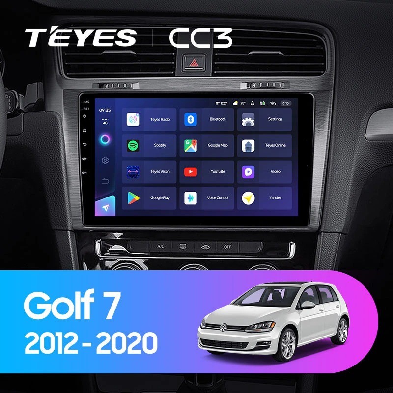Штатная магнитола Teyes CC3 360 6/128 Volkswagen Golf 7 MK7 (2014-2018)
