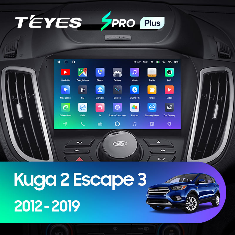 Штатная магнитола Teyes SPRO 3+32G для Kuga 2012-2019