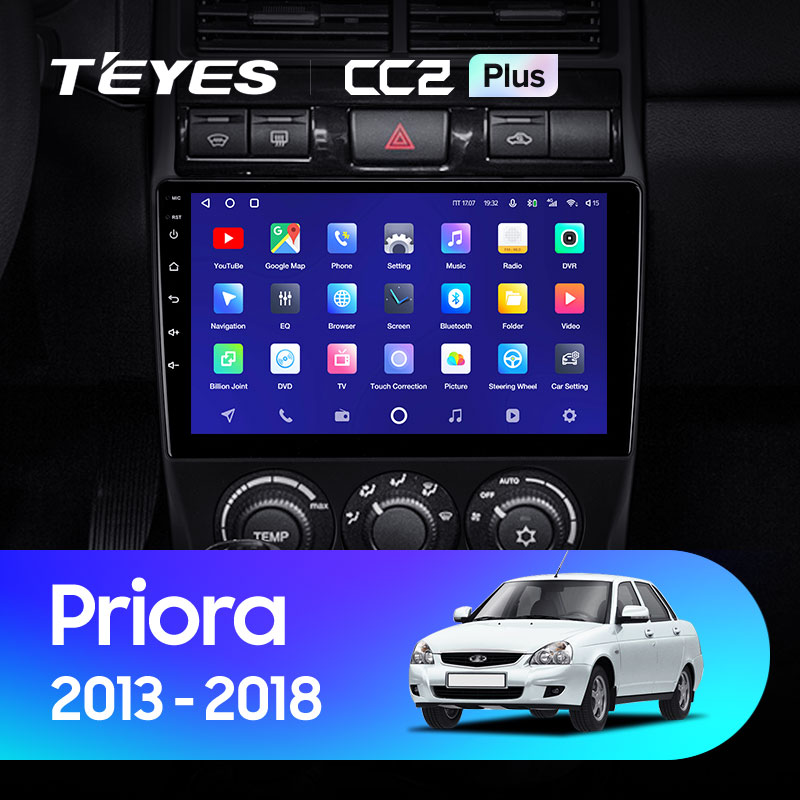 Штатная магнитола Teyes CC2 4+32G для Priora 2013-2018