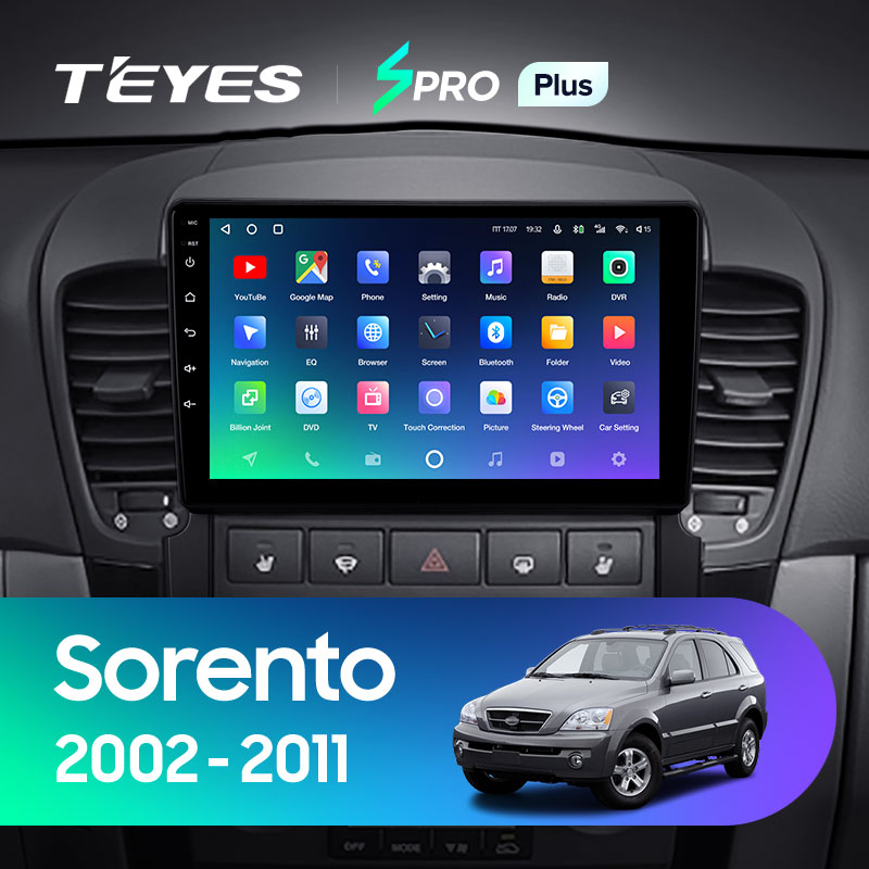Штатная магнитола Teyes SPRO 3+32G для Sorento 1 2002-2011