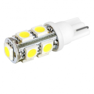 Автолампа диод T10 (W5W) 12V9SMD  без цок. 1 конт.SKYWAY бел ST10-9SMD-3528/T10B 10091 S0820 1131 Автолампа диод T10 (W5W) 12V9SMD  без цок. 1 конт.SKYWAY бел ST10-9SMD-3528/T10B 10091 S0820 1131