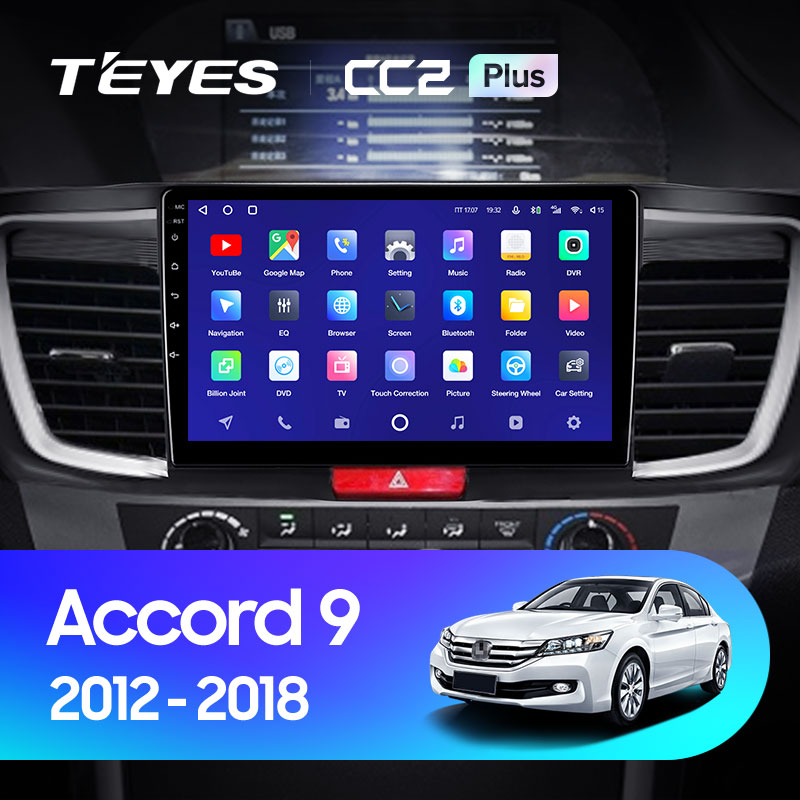 Штатная магнитола Teyes CC2 3+32G для Accord 2012-2018