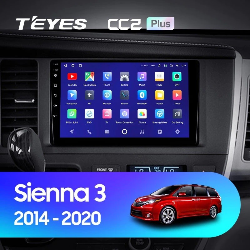 Штатная магнитола Teyes CC2 Plus 3/32 Toyota Sienna 3 XL30 (2014-2020)