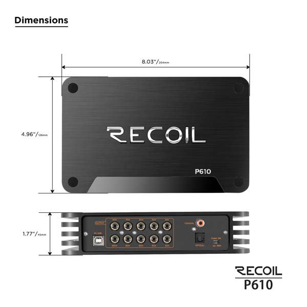 Recoil Audio P610 усилитель с процессором