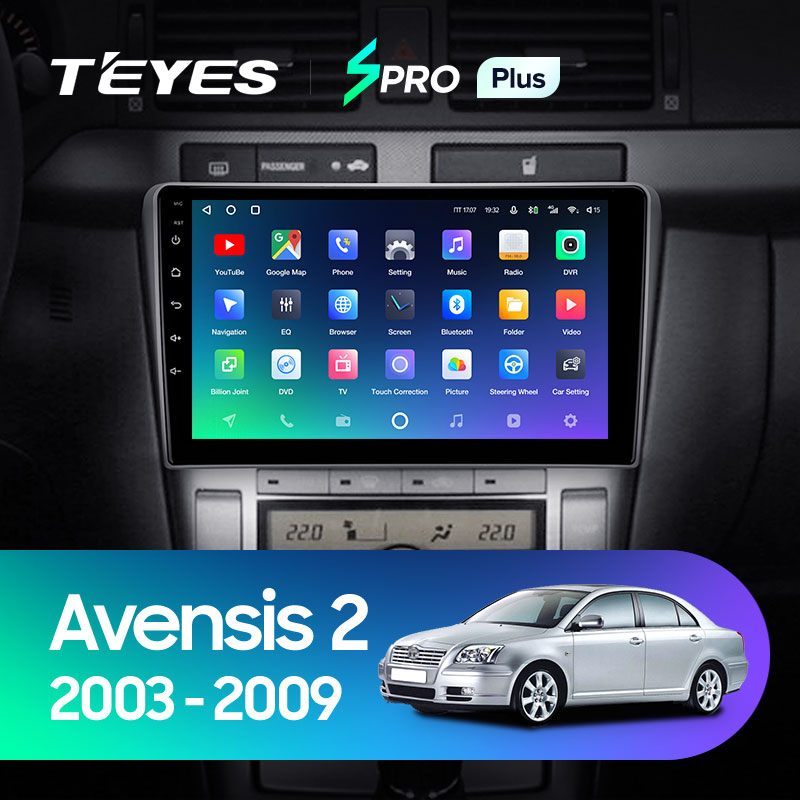 Штатная магнитола Teyes SPRO 4+32G для Toyota Avensis 2003-2009