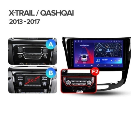 Штатная магнитола Teyes CC2 Plus 6/128 Nissan X-Trail X Trail 3 T32 (2013-2021) климат контроль