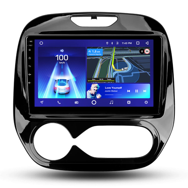 Штатная рамка (без дисплея) Teyes для  Renault Kaptur  (F2)  2016-2019 (Для экрана 9")