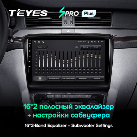 Штатная магнитола Teyes SPRO Plus 6/128 Skoda Superb 2 B6 (2008-2015)