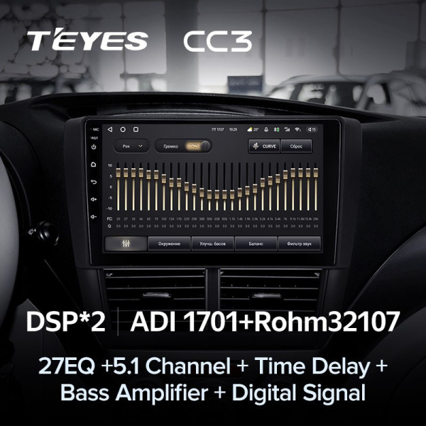 Штатная магнитола Teyes CC3 4/64 Subaru Impreza GH GE (2007-2011)