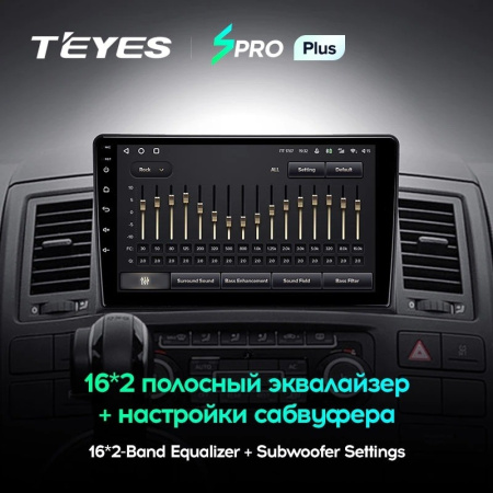 Штатная магнитола Teyes SPRO Plus 4/64 Volkswagen Multivan T5 (2003-2015)