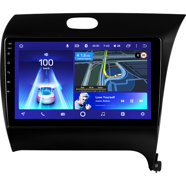 Штатная рамка (без дисплея) Teyes для  Kia Cerato 3 YD  (Right hand drive)  2013-2017 (Для экрана 9")