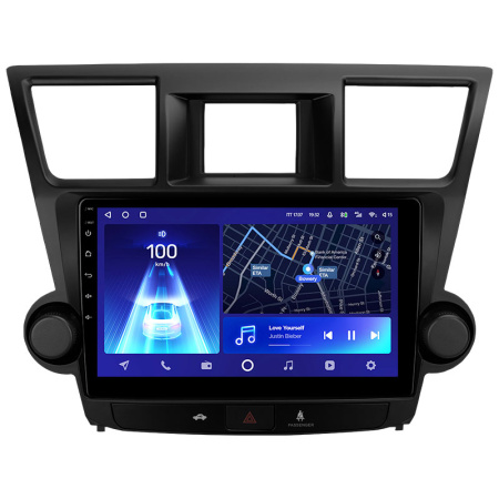 Штатная рамка (без дисплея) Teyes для  Toyota Highlander 2 XU40  (F2)  (10 inch)  2007-2013 (Для экрана 10.2")