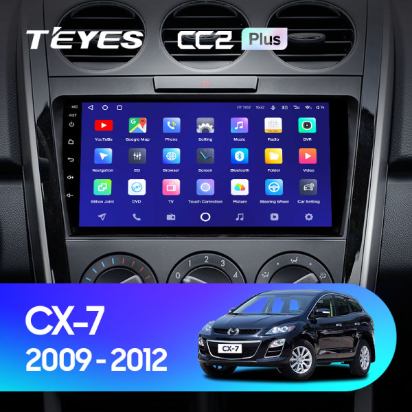 Штатная магнитола Teyes CC2 3+32G для CX-7 2007-2015